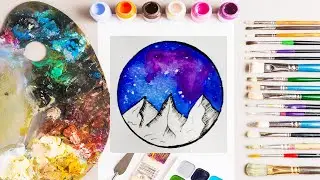 How To Paint A Watercolour Galaxy | Tutorial
