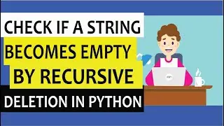 Check if a string can become empty by recursive deletion | String slicing in python