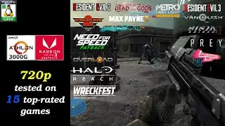 Athlon 3000G Vega 3 | Linux | 720p tested on 15 games