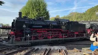 Eisenbahnmuseum Bochum Herbstfest 2024 P8 auf Drehscheibe