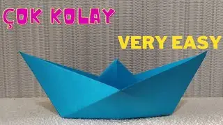How to make a paper ship speed new - (Kağıt gemi nasıl yapılır)