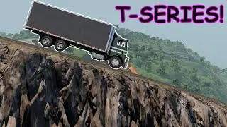 MASSIVE TRUCK Runs Down TINY Ramp in BeamNG.Drive!