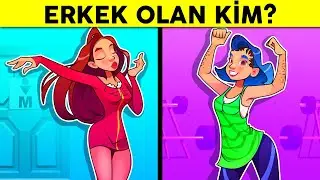 Erkek Olan Kim? Bulmacadaki Gizemleri İzleyenlerin Sadece %1'i Bulabiliyor!
