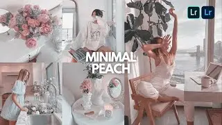 Minimal White & Peach Preset 🤍🍑 Free Lightroom Mobile Presets Free Dng | Lightroom Editing Tutorial