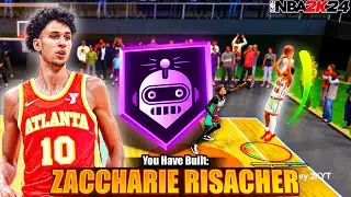 Zaccharie Risacher Build is a PROBLEM in REC on NBA 2K24...