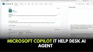Microsoft Copilot IT Help Desk AI Agent