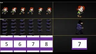 Single / Multi Row Sprite Sheet Character Animation - HTML | CSS