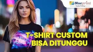 Blueprint Textile - T-Shirt Custom Bisa Ditunggu, bisa cetak Kain Sublimasi | BPVID#257