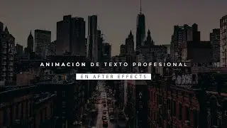 Animación de texto profesional en After Effects CC 2024 | Easy minimalist text animation