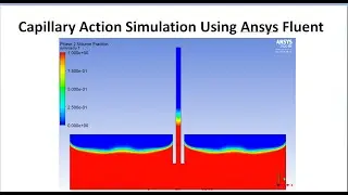 Capillary Action Simulation Using Ansys Fluent