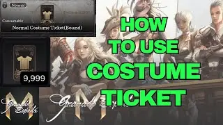 Granado Espada M - How to Use Costume Ticket