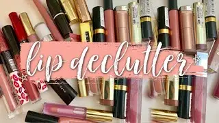 LIP PRODUCT DECLUTTER | Over 50% Gone!