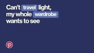 Pinterest UK's Travel Wardrobe Ad