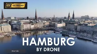 4K Drone over Hamburg