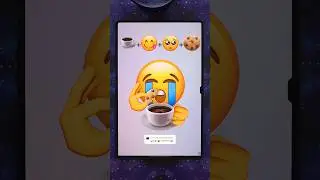 Tragic story of a biscuit 🍪☕️ #emojichallenge #funny #digitalart #shorts