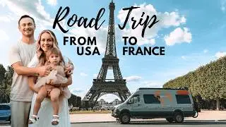 Traveling around the world with a child in a van. France.