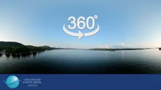 VR/360 Drone Footage above Fourth Lake