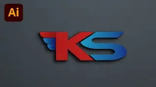 How to make a logo in adobe illustrator- KS Letter Logo Design - Logo design illustrator