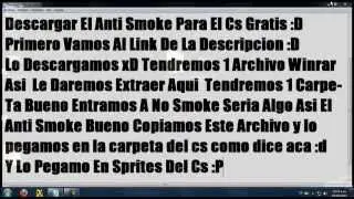 No Smoke Para El Counter Striker 1.6 No Steam Link En La Descripcion
