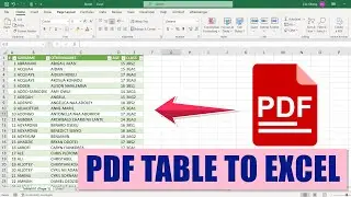 How to Import a Table from PDF to Excel in Seconds | No Manual Typing!