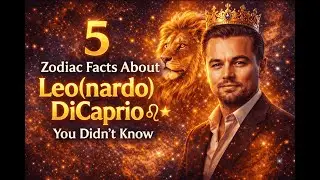 5 Zodiac Facts About Leo(nardo) DiCaprio ♌🌟You Didn’t Know