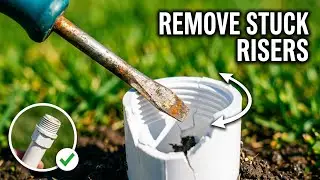 How to remove a Broken pipe from a sprinkler head 