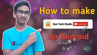 How to make slide subscribe bell icon animation in android।। Subscribe Intro making।।Sun TecH Studio