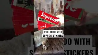 How to use your Supreme Stickers for shoe/bedroom decor | #shorts by William Costa