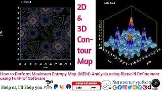 How to Perform Maximum Entropy Map (MEM) Analysis using Rietveld Refinement using FullProf Software