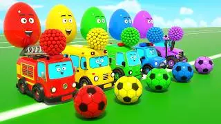 Magic color balls & colorful surprise eggs + More | 🌈Learn Colors for Kids | DuZoo Kids Songs