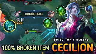 Cecilian Broken item! Insane Damage - Build Top 1 Global Cecilian ~ Mobile Legends 