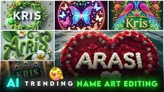 How To Create Name Art Photo | Name Art Video Editing | 3D Viral Name Photo Editing