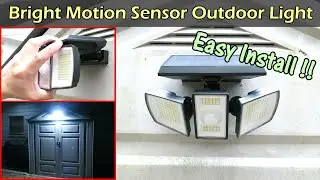 NEW Solar Outdoor Light With Remote Control - 2 Pack