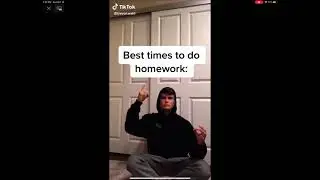 Best time to do homework TikTok