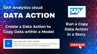 SAP Analytics Cloud (SAC) | Planning | Data Actions | Add Copy Step