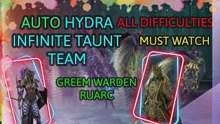 Auto INFINITE TAUNT team with GREEN WARDEN RUARC   Raid Shadow Legends