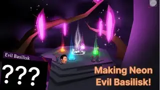 Making Neon Evil Basilisk!! | Adopt me! | Roblox