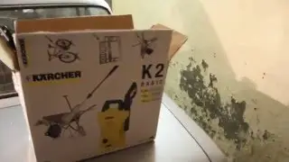 Как мыть машину керхером в гараже.