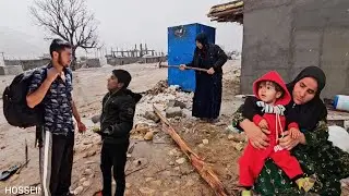 Embracing the Cold: Hussein and Soraya's Tireless Efforts in Winter