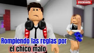 ROMPIENDO LAS REGLAS POR EL CHICO MALO | Brookhaven rp | Mini Pelicula - Historia de Roblox