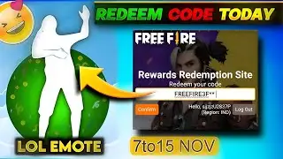 FREE FIRE REDEEM CODE TODAY 9 NOVEMBER REDEEM CODE FREE FIRE | FF REDEEM CODE TODAY 9 NOVEMBER