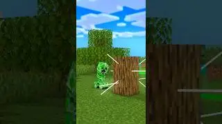HELP Herobrine Cut Wood with Katana VS Monster School students (Bones - Imagine Dragons) #shorts