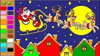 Merry Christmas Holiday Coloring Page