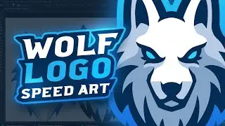 Wolf Esports Mascot Logo - Speed Art