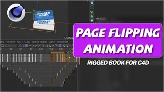 How to make the page flipping animation? (RB for C4D)