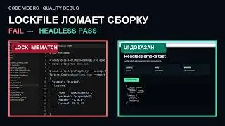 Почему локальный AI-tool не собирается: lockfile → headless PASS