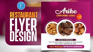 Restaurant Flyer Design Using Pixellab Application