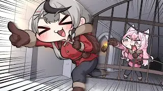 Sakamata Chloe betrayed Hakui Koyori and ran away【Komainu / Clip / Hololive】