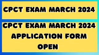CPCT MARCH EXAM | CPCT EXAM DATE | MARCH CPCT | CPCT MARCH 2024 | CPCT 2024 | MARCH CPCT | CPCT