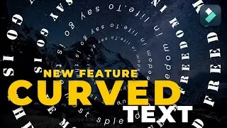 Filmora New Feature  - Curved Text | Curved Text in Filmora 13 | Filmora New Feature